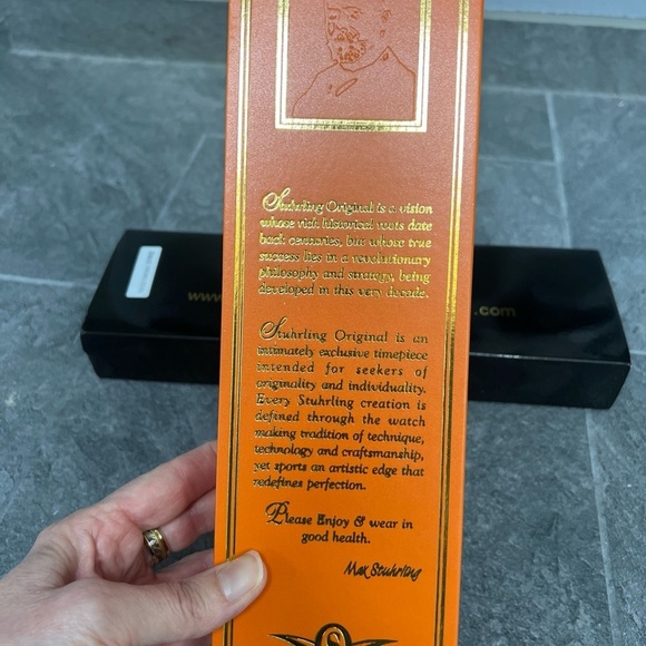 Stuhrling SkeletonWatch With Black Leather Band - Picture 9 of 10